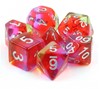 Picture of Transparent Layer Dice Pomegranate Blossom Dice Set