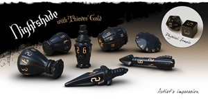 Picture of PolyHero Rogue Dice Set - Nightshade