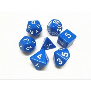 Picture of Jumbo Opaque Blue Dice Set