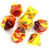 Picture of Jumbo Toxic Yellow/Red Dice Set