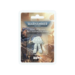 Picture of Warhammer 40,000 Paint Your Own Space Marine Pin