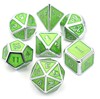 Picture of Green Sliver Plating Glitter Metal Dice