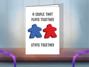 Picture of Greeting Card Meeple Couple
