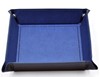 Picture of Blue Faux Leather Folding Square Dice Tray