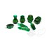 Picture of PolyHero Rogue 8 Dice Set Emerald Emissary