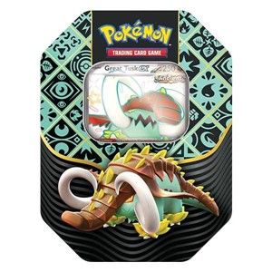 Picture of Scarlet & Violet 4.5 Paldean Fates Tin Great Tusk Pokemon