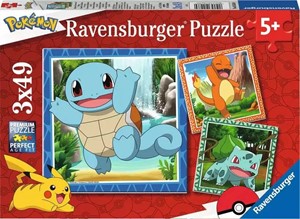 Picture of Pokemon - 49 Pieces Puzzle (3x49pc Jigsaw Puzzle)