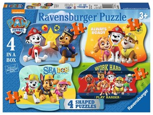 Picture of Paw Patrol 4 Shaped (Jigsaw 4,6,8,10pc)