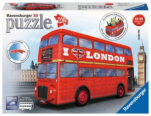 Picture of London Bus (216pc 3D Jigsaw Puzzle)
