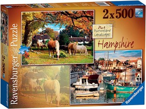 Picture of Picturesque Landscapes No.6 Hampshire (2x 500 Piece Jigsaw Puzzles)