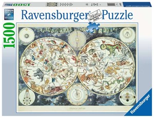 Picture of World Map of Fantastical Beasts (Jigsaw 1500pc)