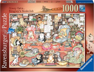 Picture of Crazy Cats Bingley's Bookclub (Jigsaw 1000pc)