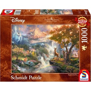Picture of Thomas Kinkade -Disney Bambi Jigsaw Puzzle, Multi-Colour