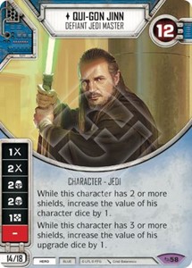 Picture of Qui-Gon Jinn - Defiant Jedi Master Comes With Dice