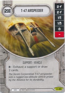 Picture of T-47 Airspeeder Comes With Dice