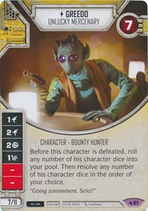 Picture of Greedo - Unlucky Mercenary Comes With Dice