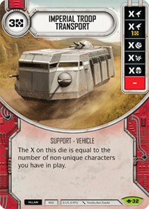 Picture of  Imperial Troop Transport Comes With Dice