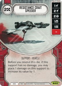 Picture of  Resistance Crait Speeder Comes With Dice