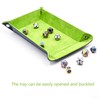 Picture of Light Green Velvet Faux Leather Folding Rectangle Dice Tray