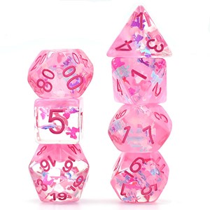 Picture of Dreamlike Pink Butterfly Dice Set