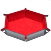 Picture of Red Velvet PU Leather Folding Hexagon Dice Tray