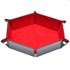 Picture of Red Velvet PU Leather Folding Hexagon Dice Tray