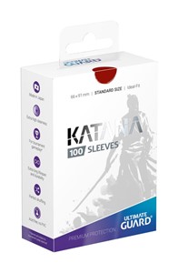 Picture of Red Katana Sleeves (100ct) Standard Size Ultimate Guard 
