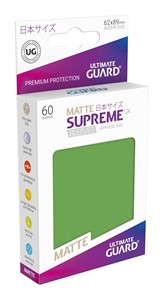 Picture of Matte Green Ultimate Guard Supreme UX Sleeves Japanese Size