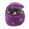 Picture of D20 Plush Dice Bag - Purple