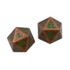 Picture of Heavy Metal Fall 21 Copper and Green D20 Dice Set for Dungeons & Dragons