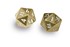 Picture of Heavy Metal D20 Set-Gold with White Numbers (2 Pack)