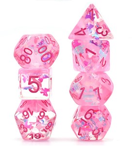 Picture of Pink Butterfly Dice Set