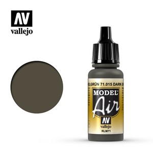 Picture of Vallejo Model Air 17ml - Dark Green (RLM71)