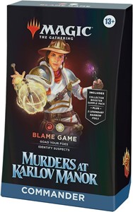 Picture of Murders at Karlov Manor Commander Deck Blame Game Magic The Gathering