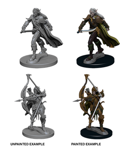Picture of Elf Male Fighter Pathfinder Deep Cuts Unpainted Miniatures