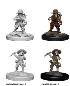 Picture of Halfling Male Rogue Pathfinder Deep Cuts Unpainted Minis