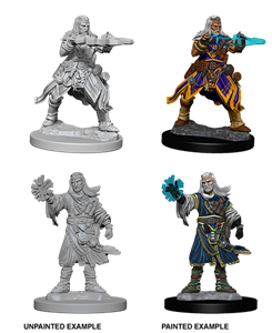 Picture of Human Male Wizard WizKids Pathfinder Deep Cuts Unpainted Minis