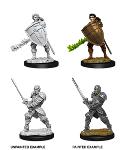 Picture of Human Male Fighter Dungeons & Dragons: Nolzur's Marvelous Unpainted Minitures