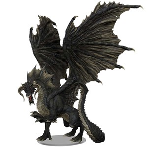 Picture of Adult Black Dragon Premium Figure D&D Icons of the Realms