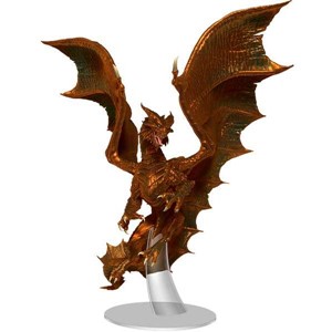 Picture of Adult Copper Dragon - D&D Icons of the Realms Miniatures